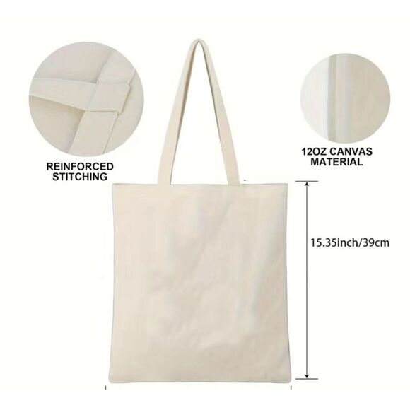 1 LEFT! Gudetama Canvas Tote Bag - Picture 3 of 10